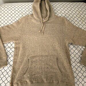 Fleece Factory Nantucket Hoodie- Size Large Tan "Honeycomb" Sweater Pullover